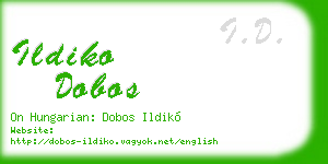 ildiko dobos business card