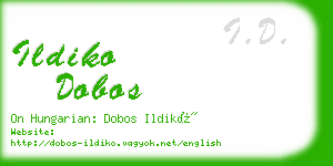 ildiko dobos business card